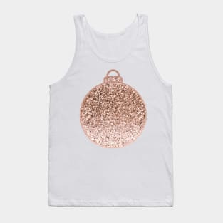 Rose gold Christmas bauble III Tank Top